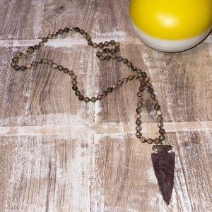 Arrow Beaded Necklace